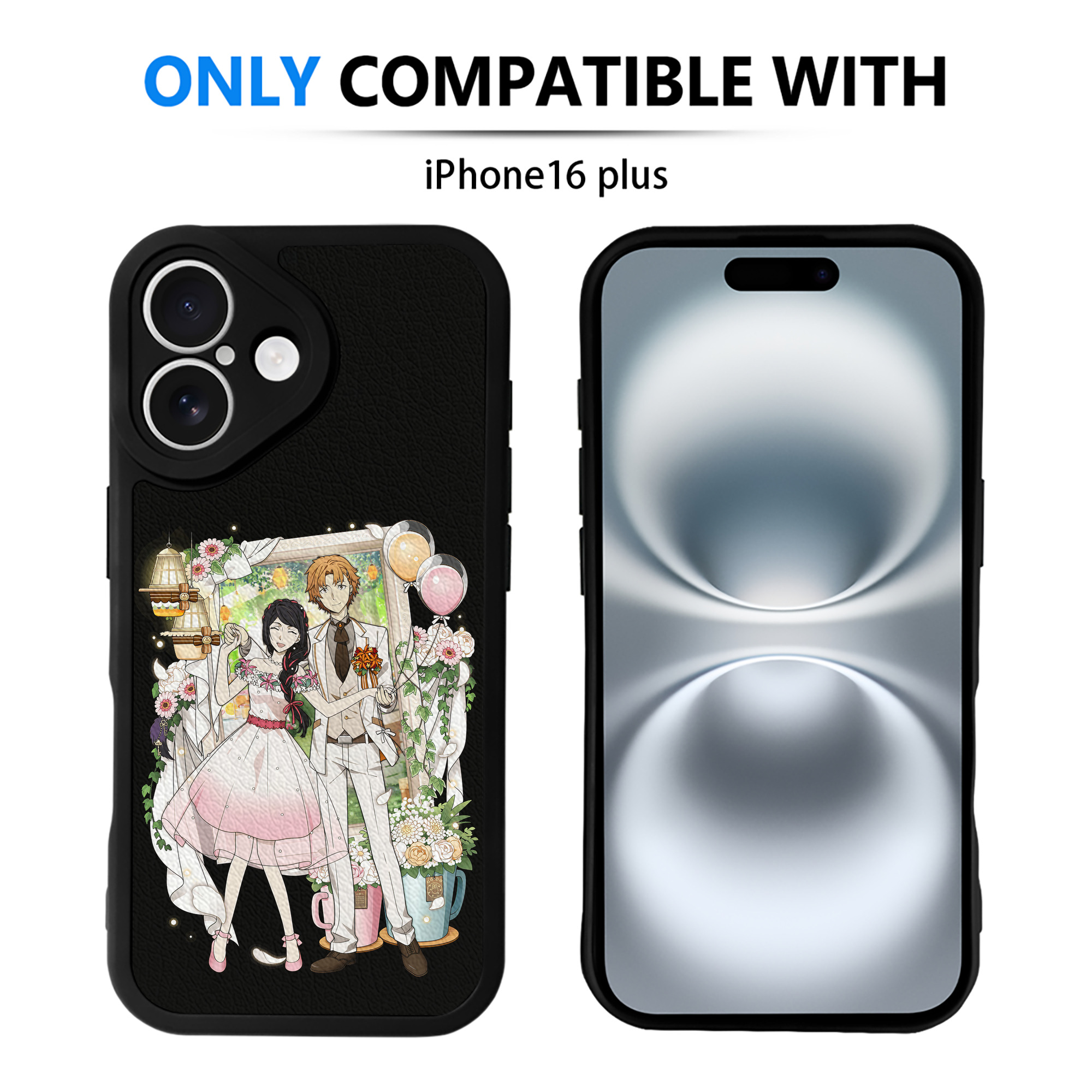 （画像用） 文豪ストレイドッグス Bungo Stray Dogs 【iPhone 16シリーズ対応】シリコンスマホケース（レザー調） 材質：シリコン